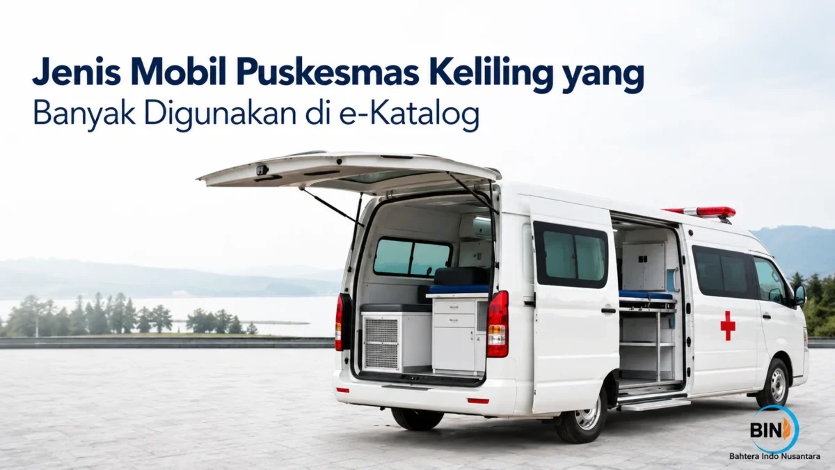 Mobil puskesmas keliling sebagai armada layanan kesehatan bergerak yang banyak digunakan dalam pengadaan melalui e-Katalog.