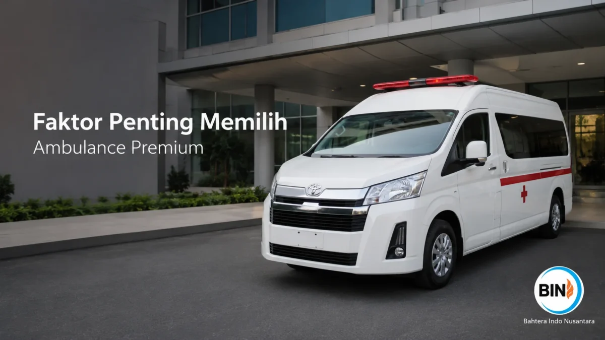 Ambulance premium Toyota Hiace untuk mendukung kebutuhan pelayanan medis.