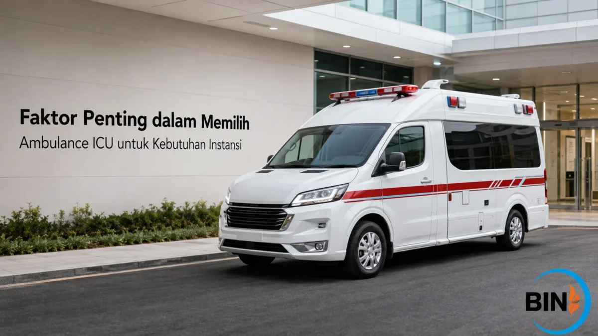 Ambulance ICU untuk kebutuhan instansi dan pelayanan pasien kritis.