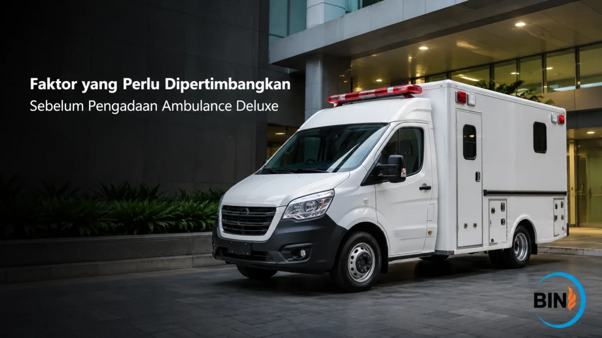 Ambulance deluxe untuk mendukung pelayanan medis dan kebutuhan operasional instansi.