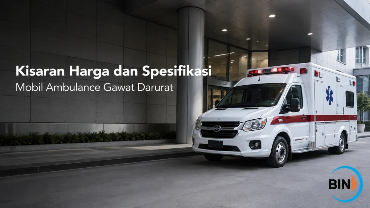 Mobil ambulance gawat darurat dengan spesifikasi untuk kebutuhan pelayanan medis.