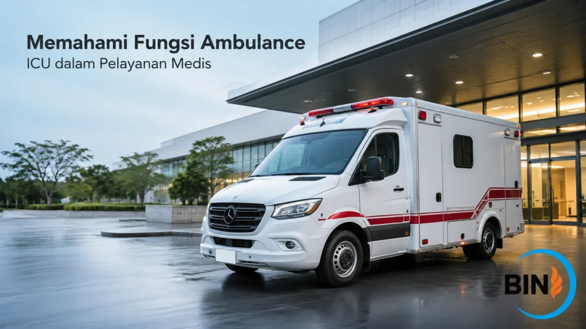 Ambulance ICU untuk transportasi dan penanganan pasien kritis.