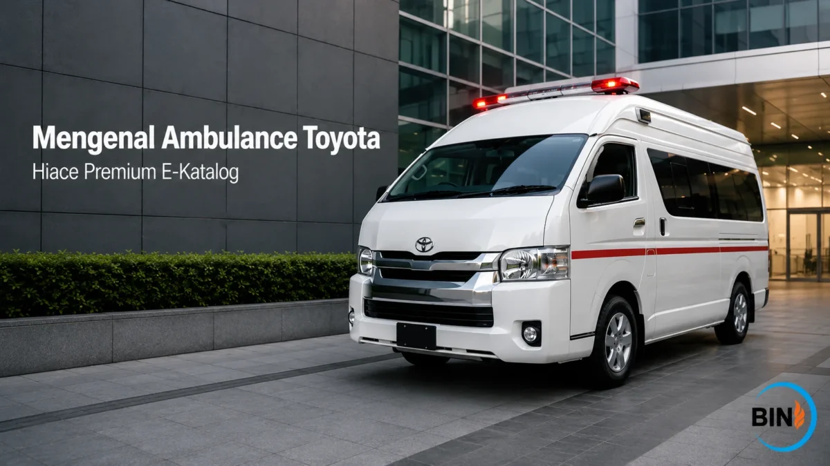 Ambulance Toyota Hiace Premium untuk mendukung pelayanan medis dan kebutuhan operasional.