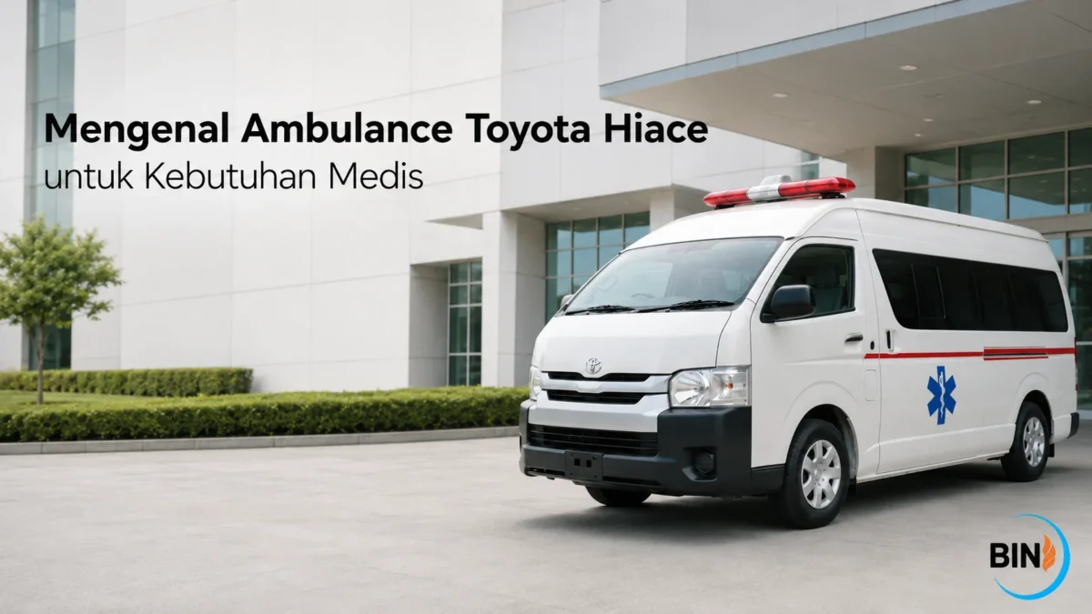 Ambulance Toyota Hiace untuk mendukung kebutuhan pelayanan medis.