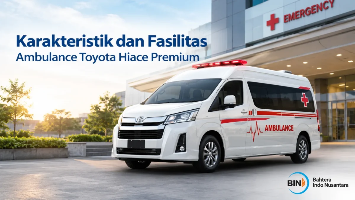 Karakteristik dan fasilitas ambulance Toyota Hiace Premium