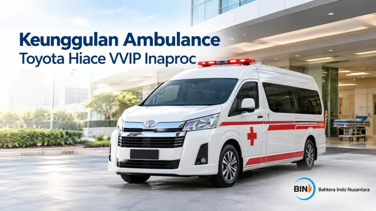 Keunggulan Ambulance Toyota Hiace VVIP Inaproc dengan fasilitas pelayanan kesehatan profesional