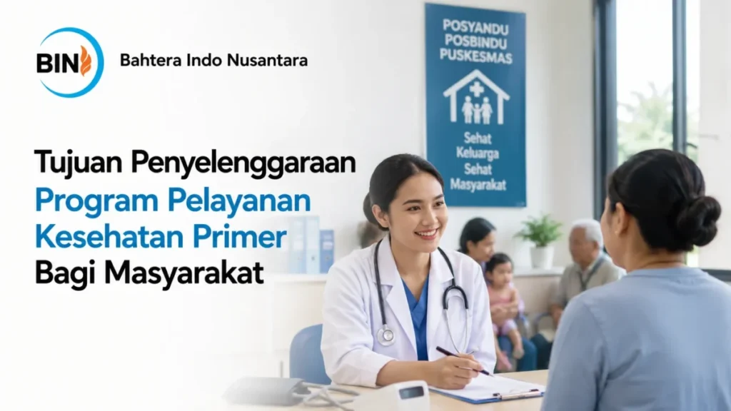 Dokter wanita tersenyum ramah saat melayani pasien di klinik pelayanan kesehatan primer masyarakat