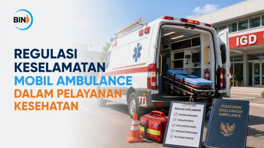 Regulasi Ambulance Indonesia terkait standar keselamatan kendaraan ambulans, kelengkapan peralatan medis, dan pelayanan kesehatan darurat