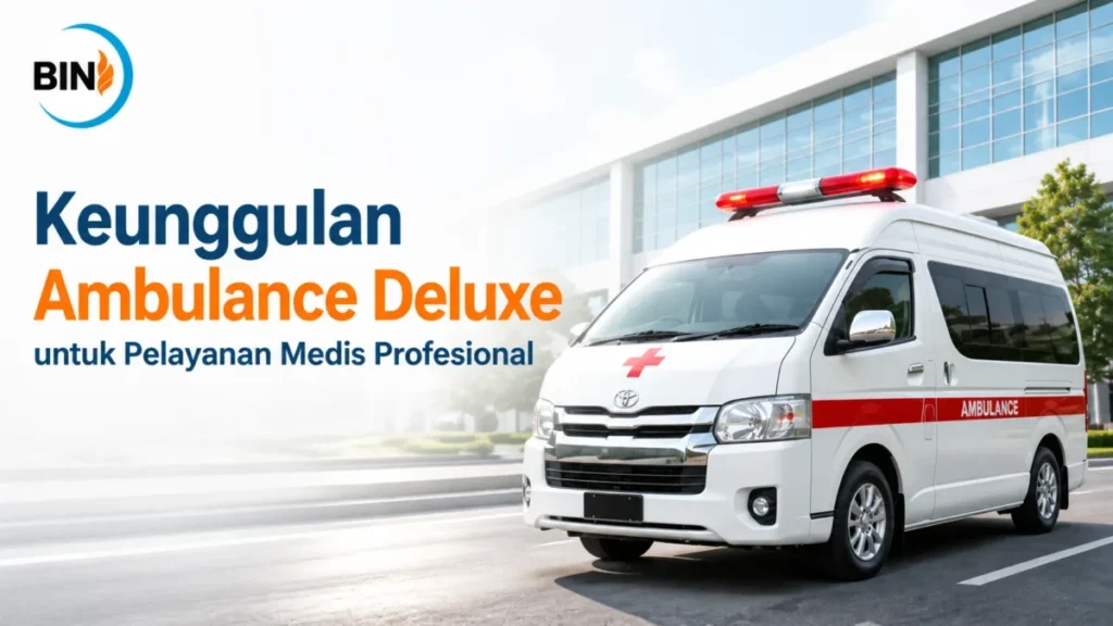 Mobil Ambulance Deluxe Pemerintah dengan fasilitas medis profesional untuk mendukung pelayanan kesehatan modern