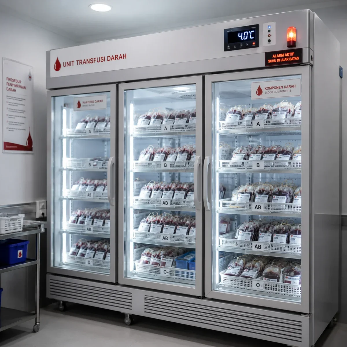 close-up empat kursi elektrik simultan cold chain besar dan area skrining utd isuzu elf