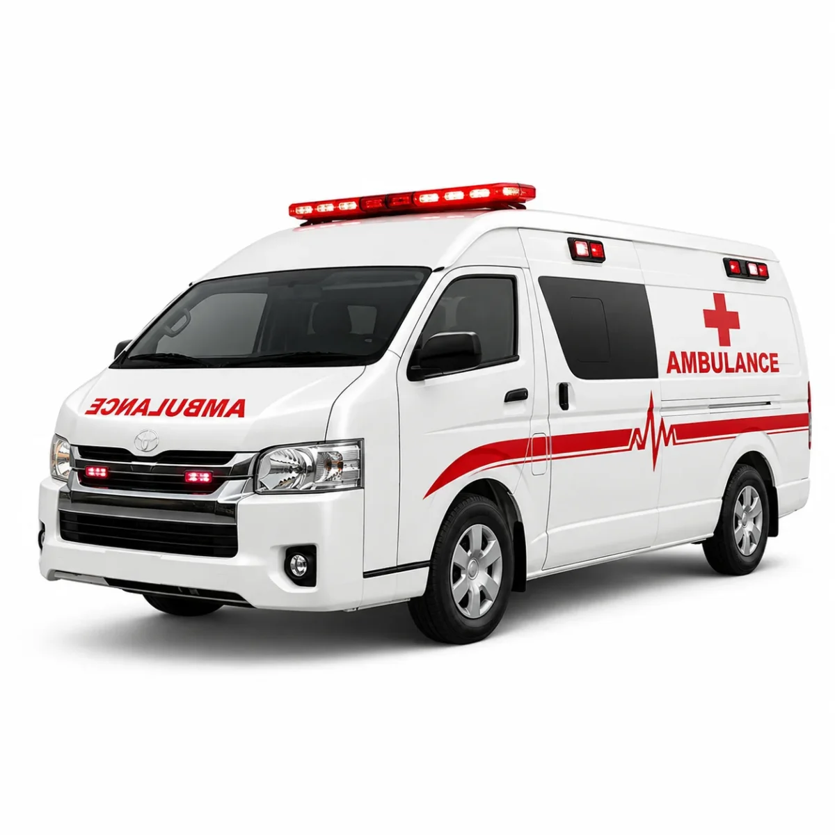 Produk Kendaraan Medis Inaproc berupa mobil ambulance berwarna putih