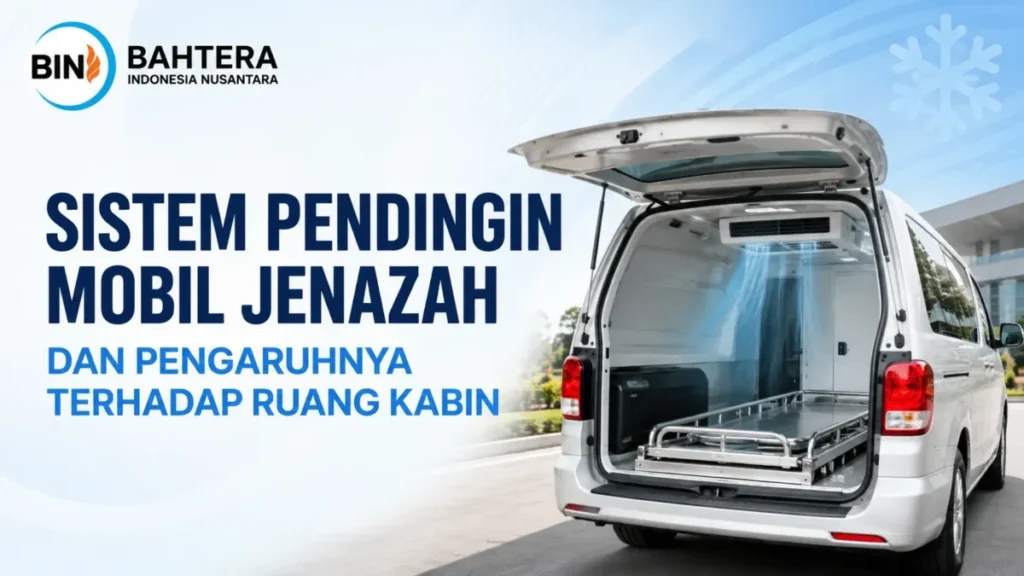 Produk Kendaraan Medis Inaproc dengan sistem pendingin mobil jenazah.