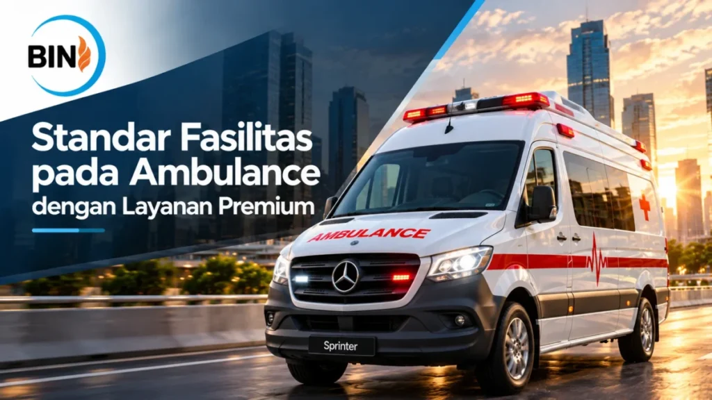 Mobil Ambulance VVIP Pemerintah dengan fasilitas layanan premium di jalan perkotaan
