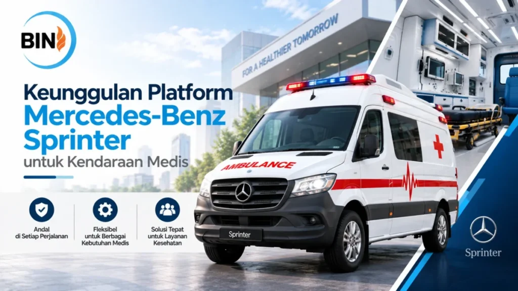 Mercedes Benz Sprinter Ambulance Inaproc untuk kendaraan medis.
