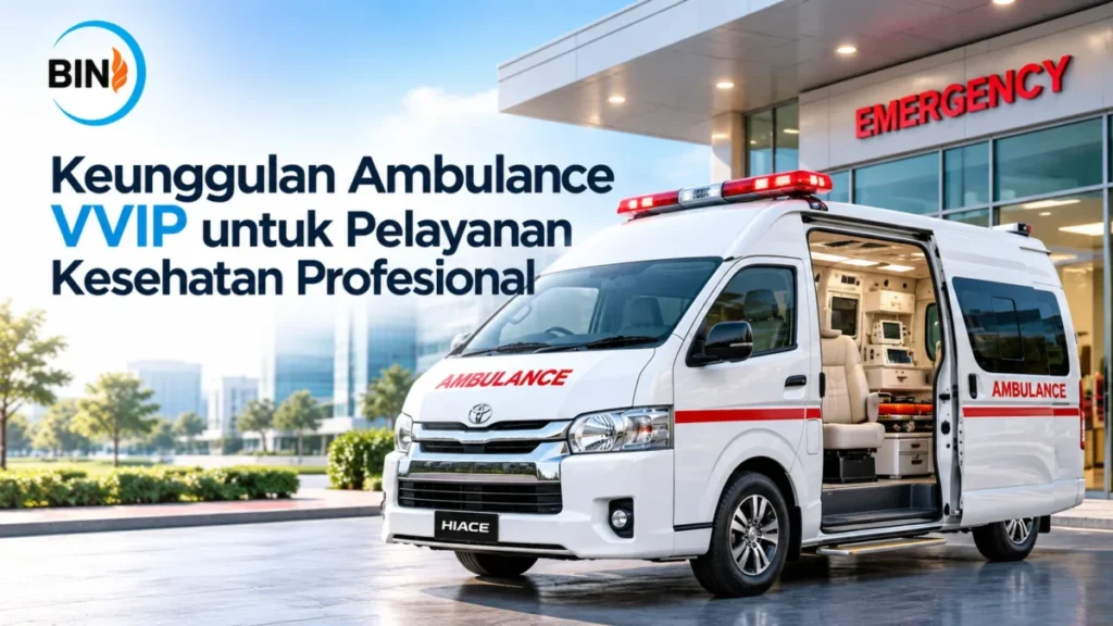 Ambulance Toyota Hiace VVIP Inaproc untuk pelayanan kesehatan profesional