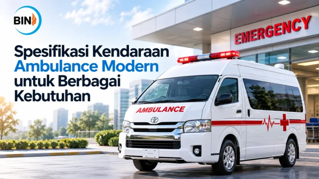 Mobil Ambulance Deluxe Pemerintah dengan spesifikasi kendaraan modern