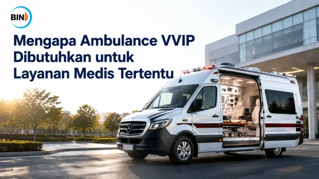 Mobil Ambulance VVIP Pemerintah untuk mendukung layanan medis tertentu dengan fasilitas premium
